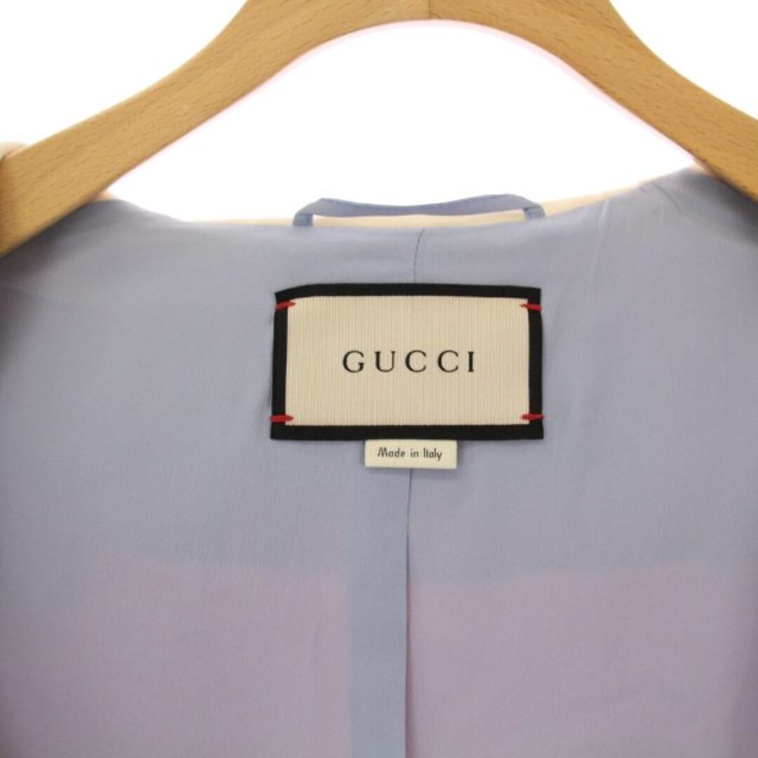 GUCCI - グッチ フリルトリム クロップドジャケット GGパールボタン 36