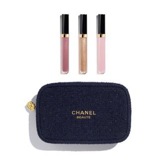 CHANEL - シャネル 限定 ホリデー 2024 リップグロス ポーチ セット