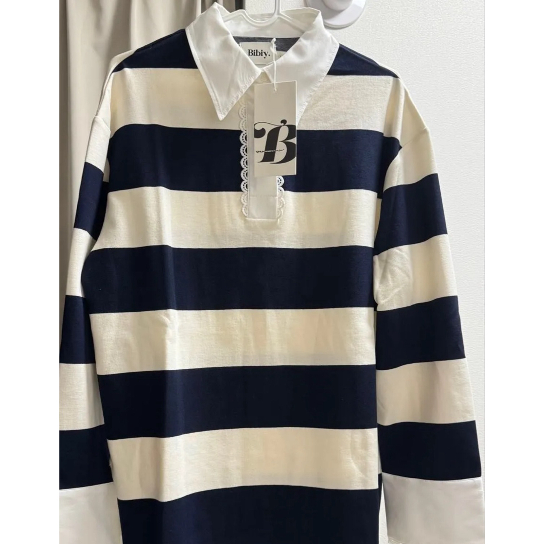 bibiy FRANCINE RUGBY TOPの通販 by kokomi｜ラクマ