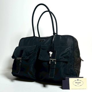 PRADA - 【極美品】プラダ ボストンバッグ 2way ナイロン 黒 三角ロゴ