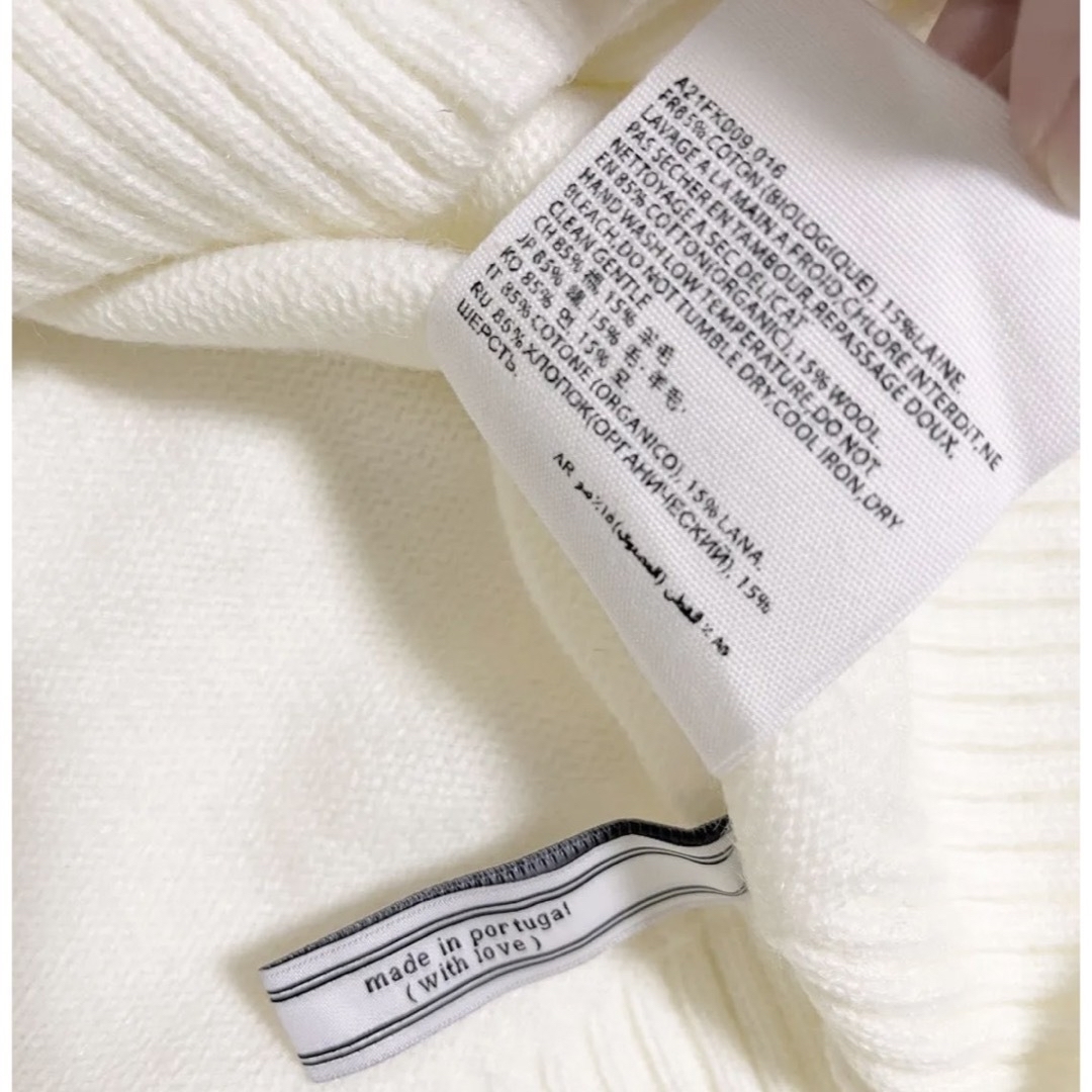 ami - 最終値下げ AMI アミパリス ホワイト シルバー ラメ セーター