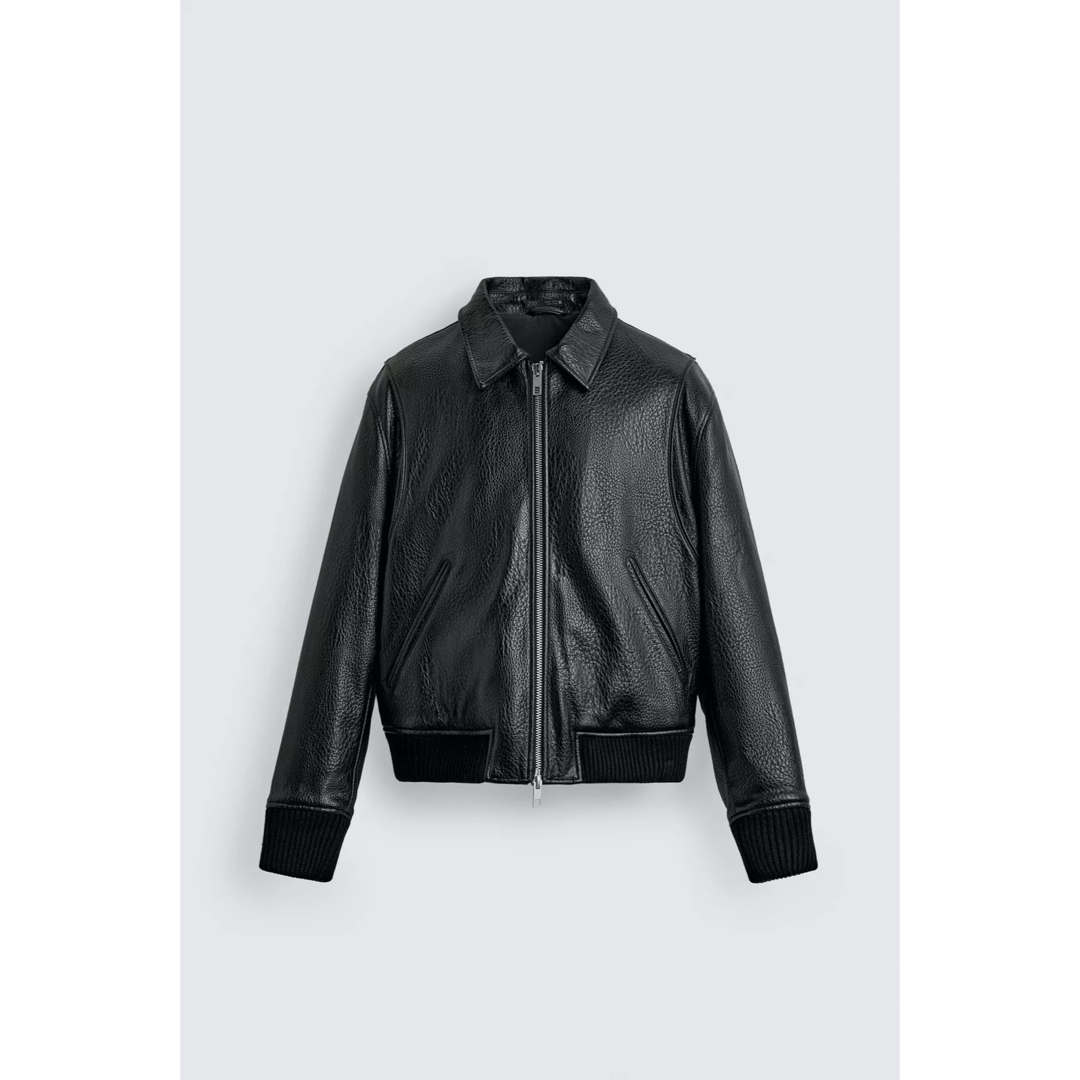 ZARA - ZARA ザラ フェイクレザーパフジャケット Mの通販 by GR｜ザラ