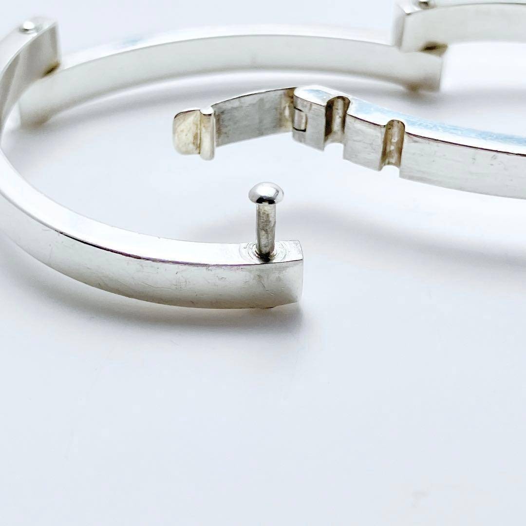 希少 グッチ GUCCI 925 バングル ブレスレット シルバー 1182