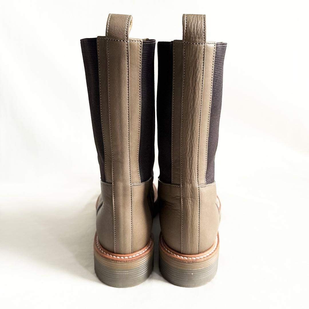 未使用品】パラスパレス レザー サイドゴアミドルブーツ DKソール