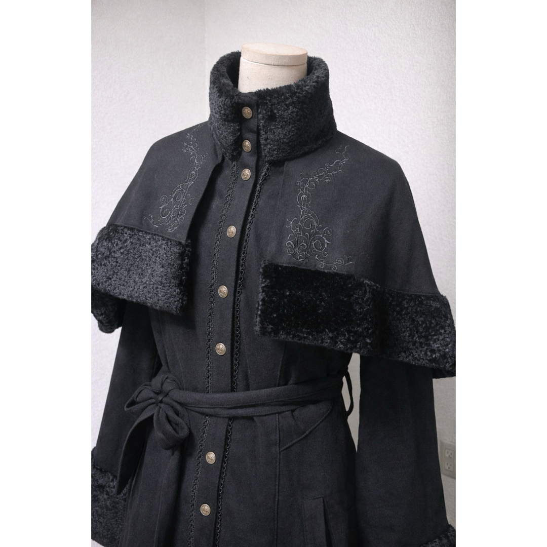 OZZON - ozz on ケープ付きロングコート 黒の通販 by Momo's shop