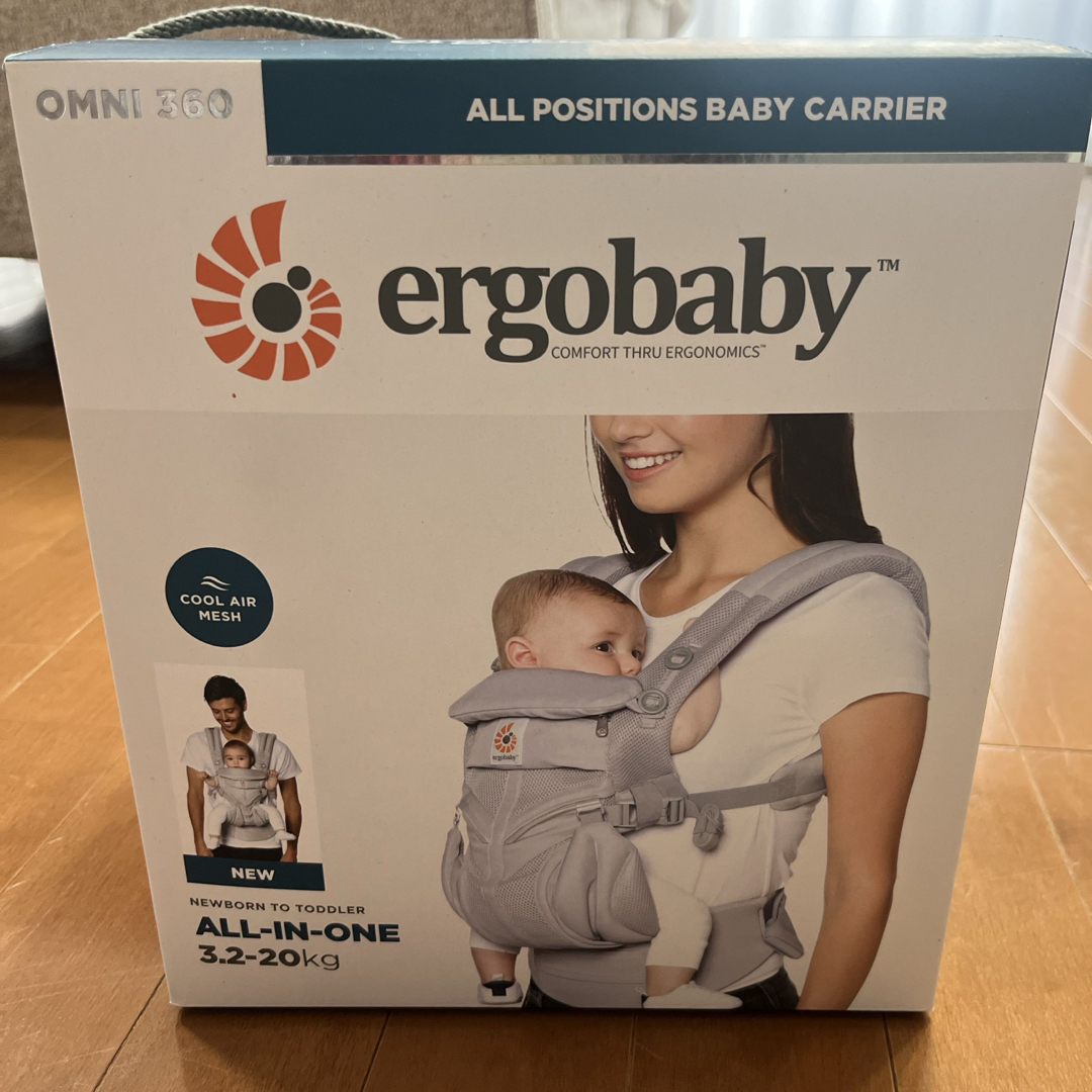 Ergobaby - 美品 エルゴ オムニ360 クールエアメッシュ PEARL GREYの