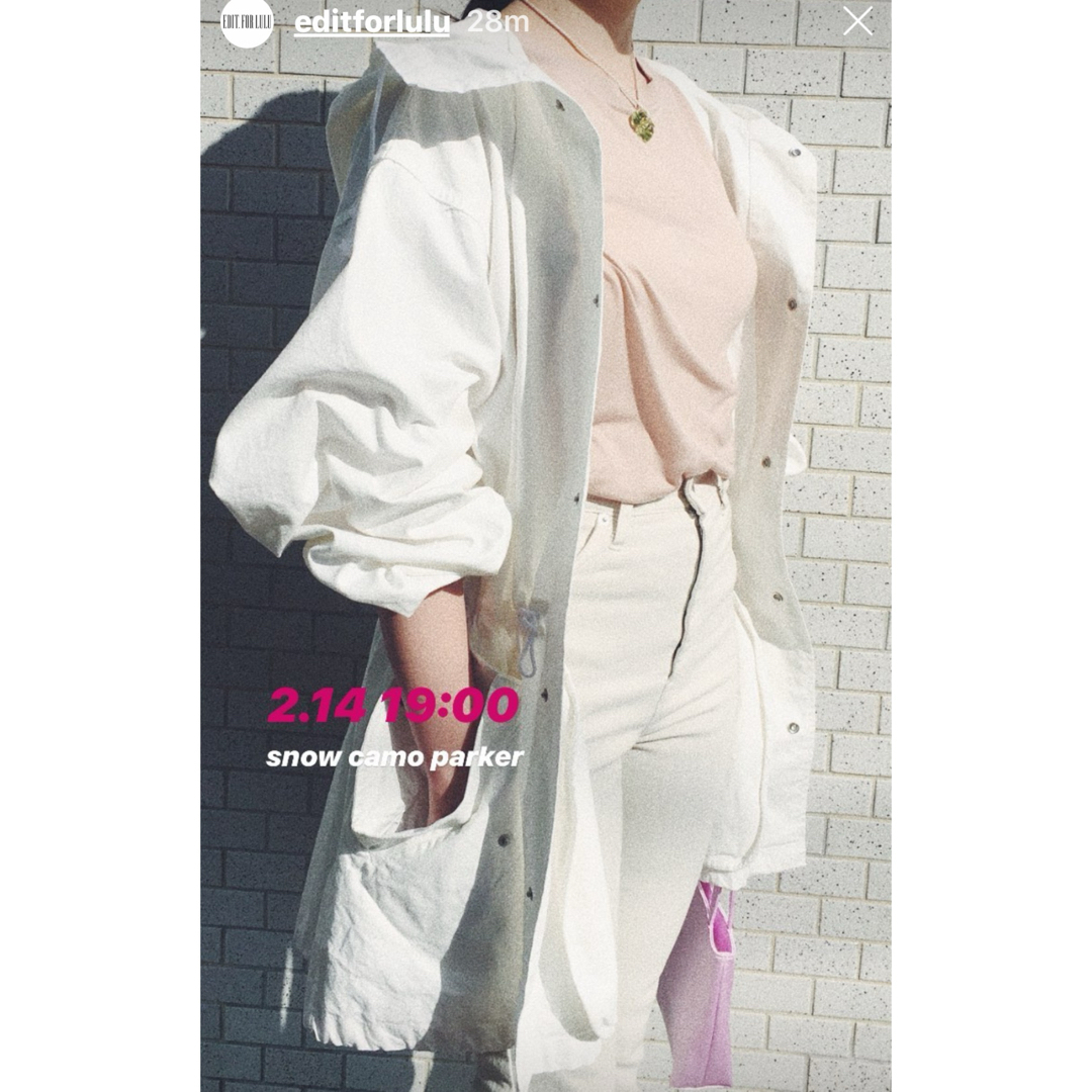 EDIT.FOR LULU - edit for lulu スノーカモパーカーの通販 by ショップ