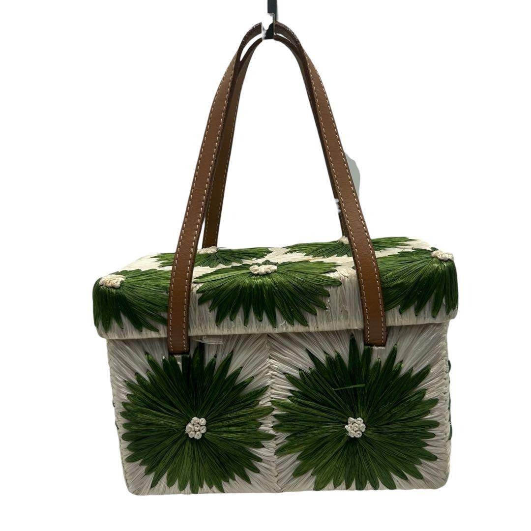 kate spade NEW YORK - 【美品】ケイトスペード フラワーモチーフ かご