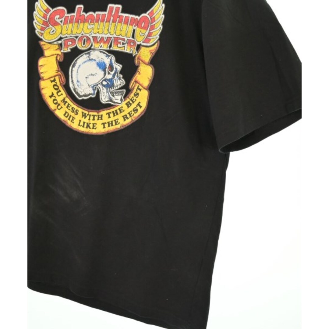 SC-SubCulture- サブカルチャー Tシャツ・カットソー L 黒 【古着