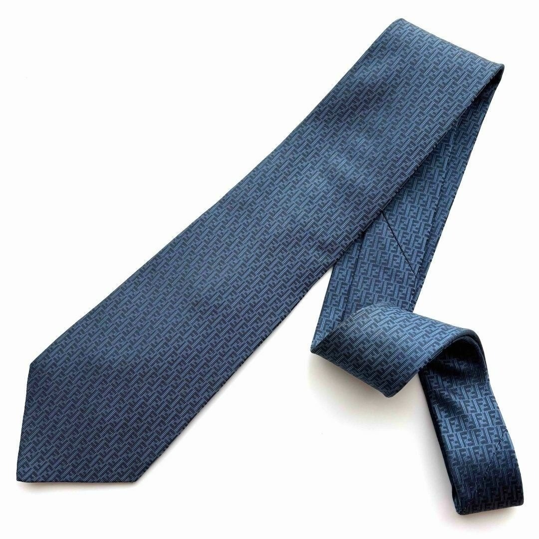 FENDI - ꧁美品꧂ フェンディ ネクタイ ズッカ ズッキーノ ロゴグラム