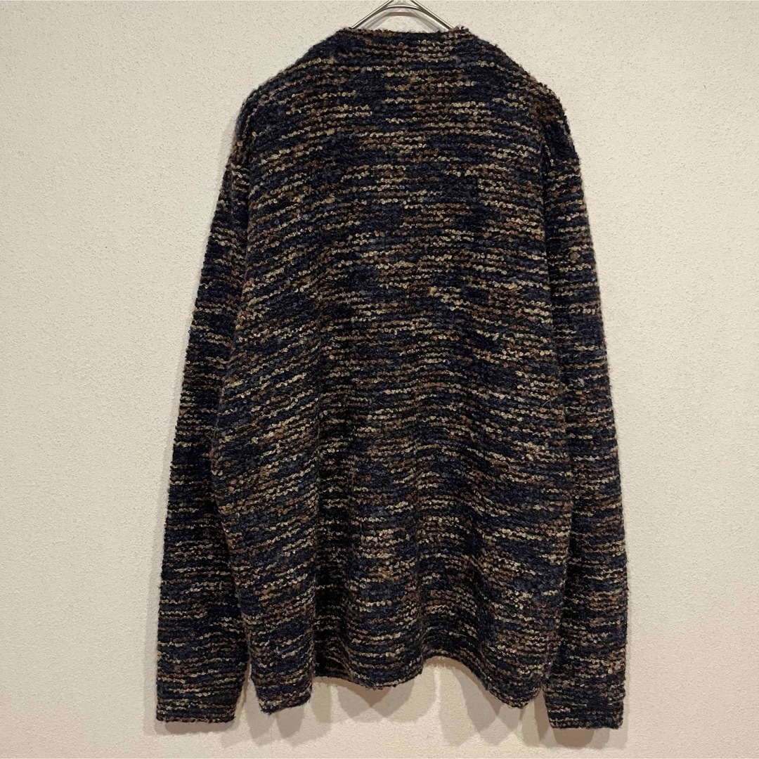 美品】THE CRIMIE ブークレ ウール マルチカラー カーディガン