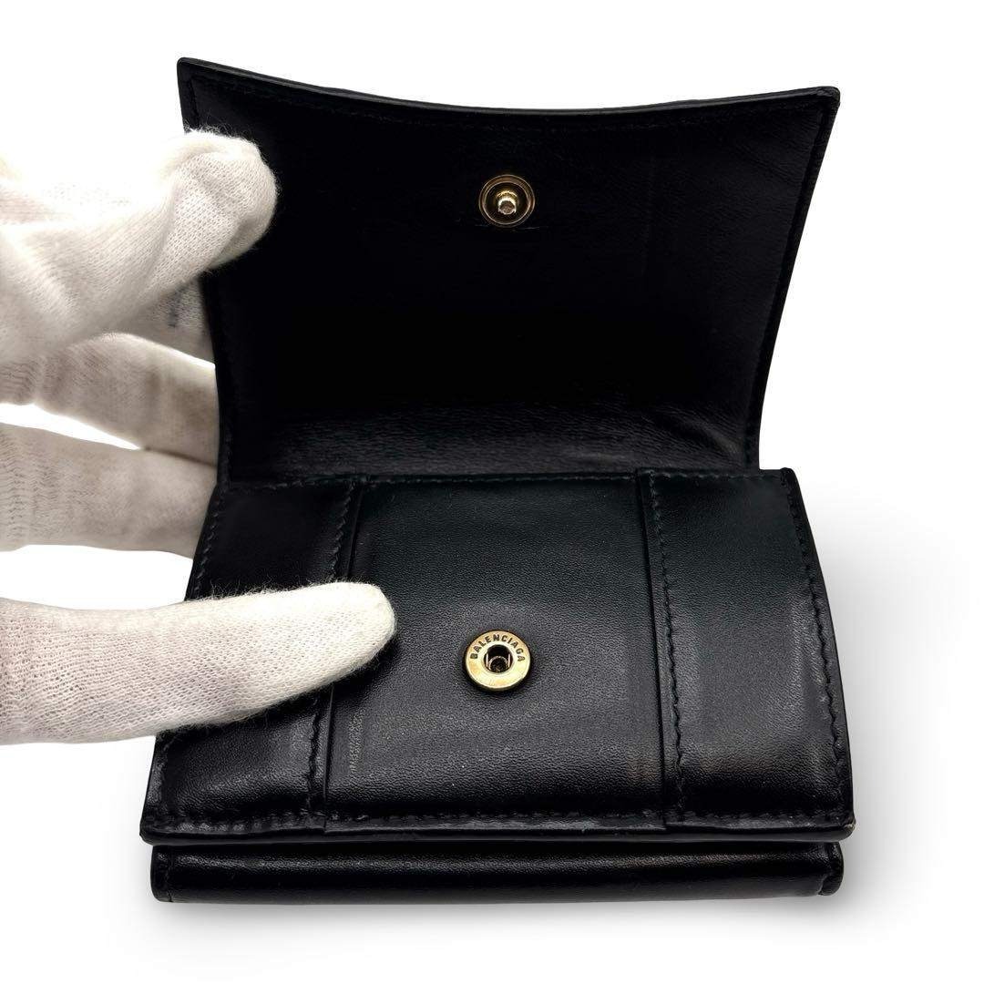 BALENCIAGA - 極美品】BALENCIAGA バレンシアガ Hourglass ウォレット