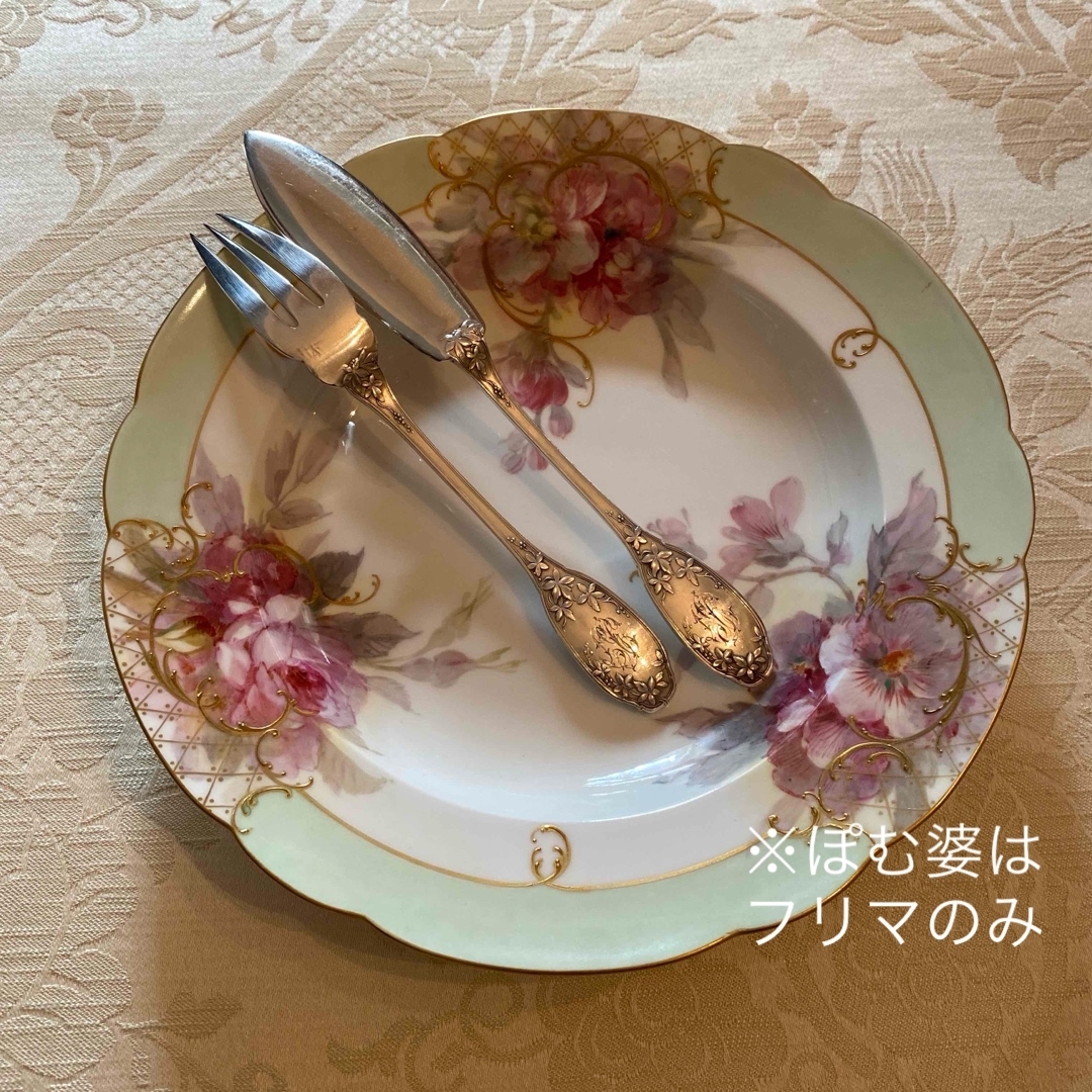 フランス／E.Lefebvre】純銀／フィッシュナイフ＆フィッシュフォーク