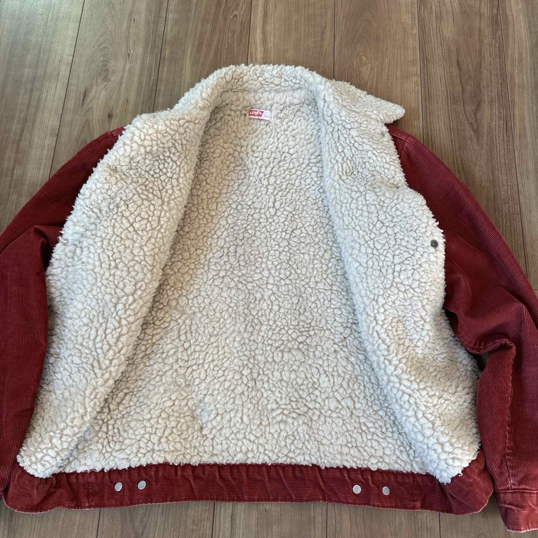 Levi's - 美品 Levi's 70s ボアジャケット コーデュロイ M USA レッド