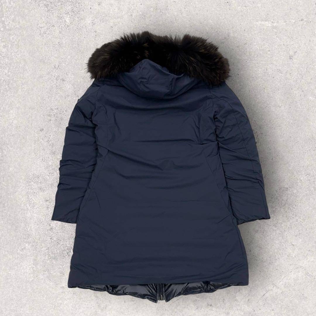 11561【美品・リバーシブル】TATRAS☆ファー付きダウンジャケットコート
