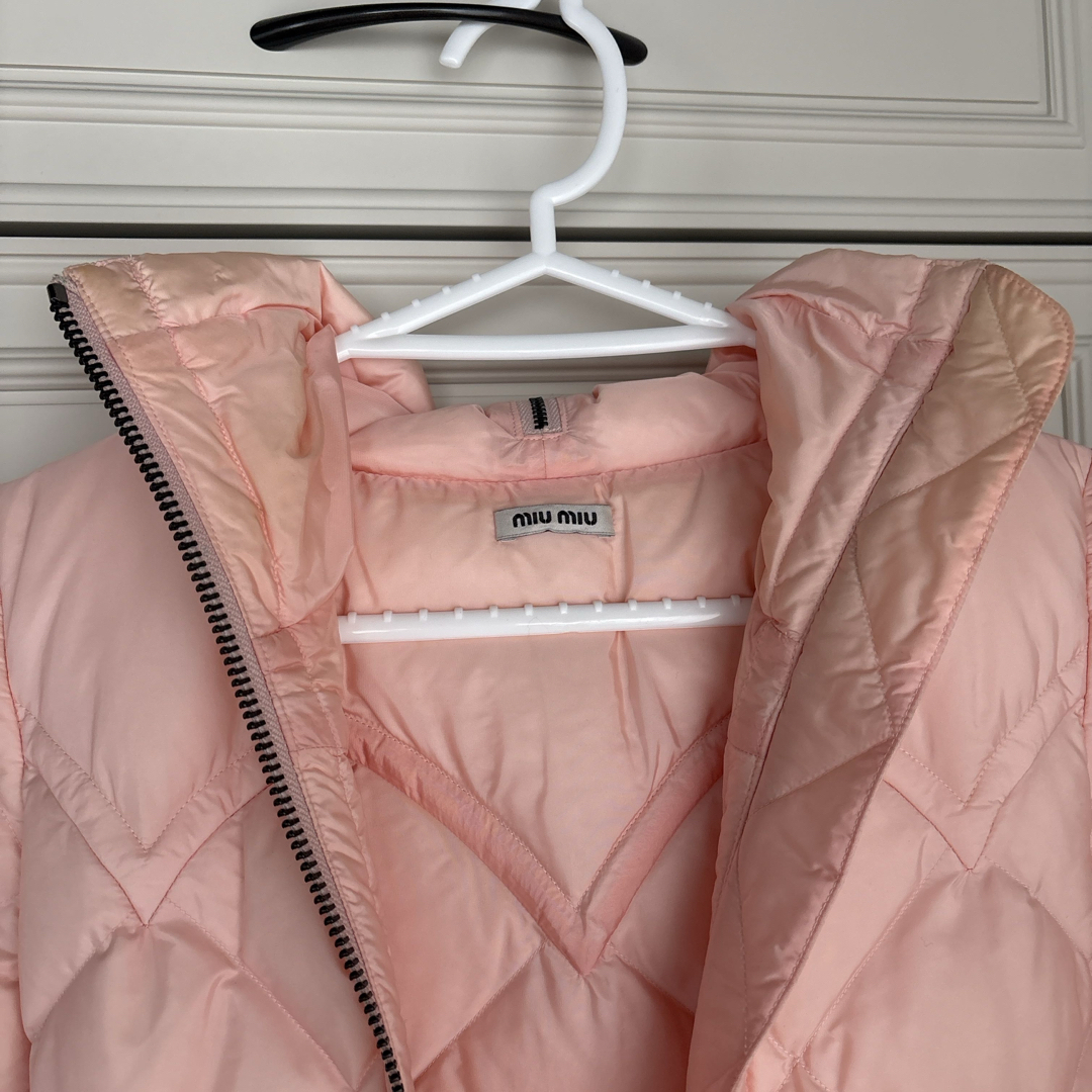 MIU MIU - ミュウミュウ ダウンコート ピンク 36 国内正規品の通販