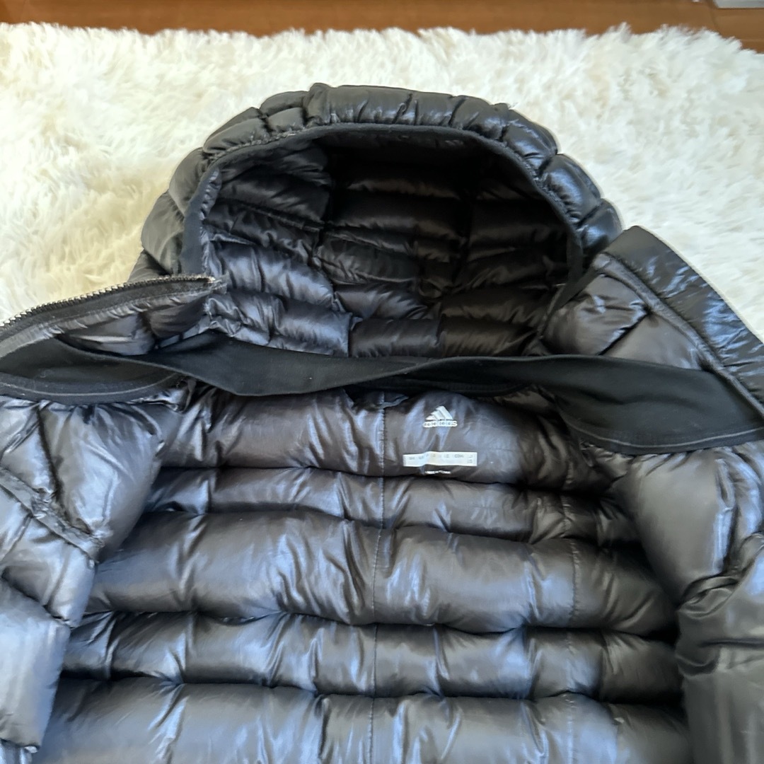 adidas - adidas TERREX ダウンジャケット S 黒フード付き 軽量