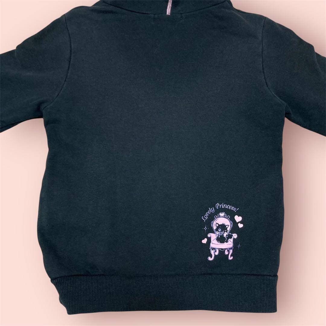 mezzo piano - メゾピアノ 140 ベリエちゃん 長袖パーカー 平成レトロ