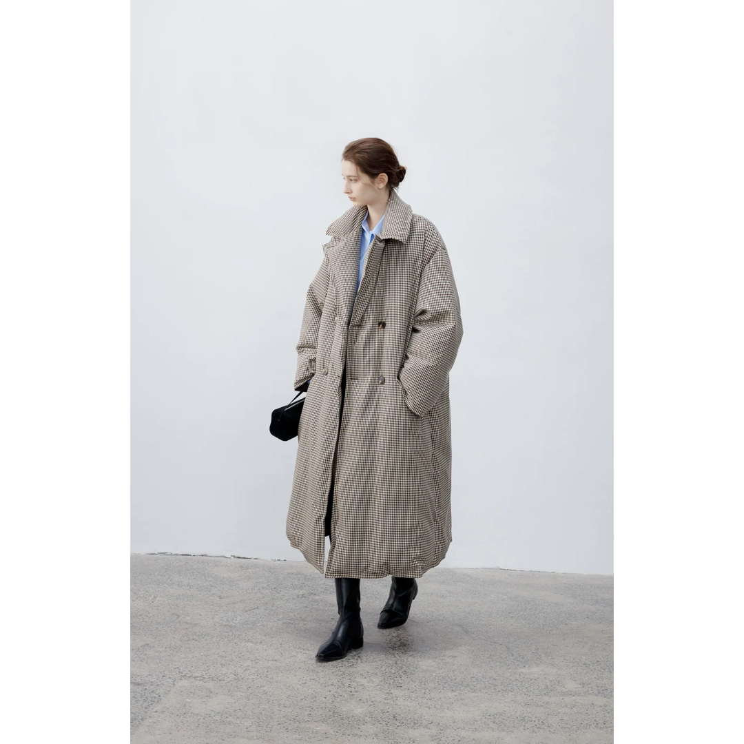 tageechita クラシックチェックダウンコートの通販 by K's shop｜ラクマ