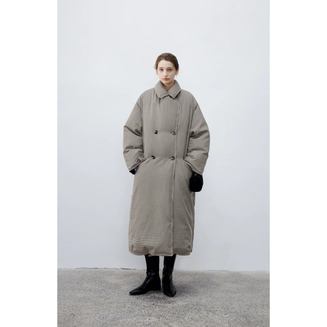 tageechita クラシックチェックダウンコートの通販 by K's shop｜ラクマ