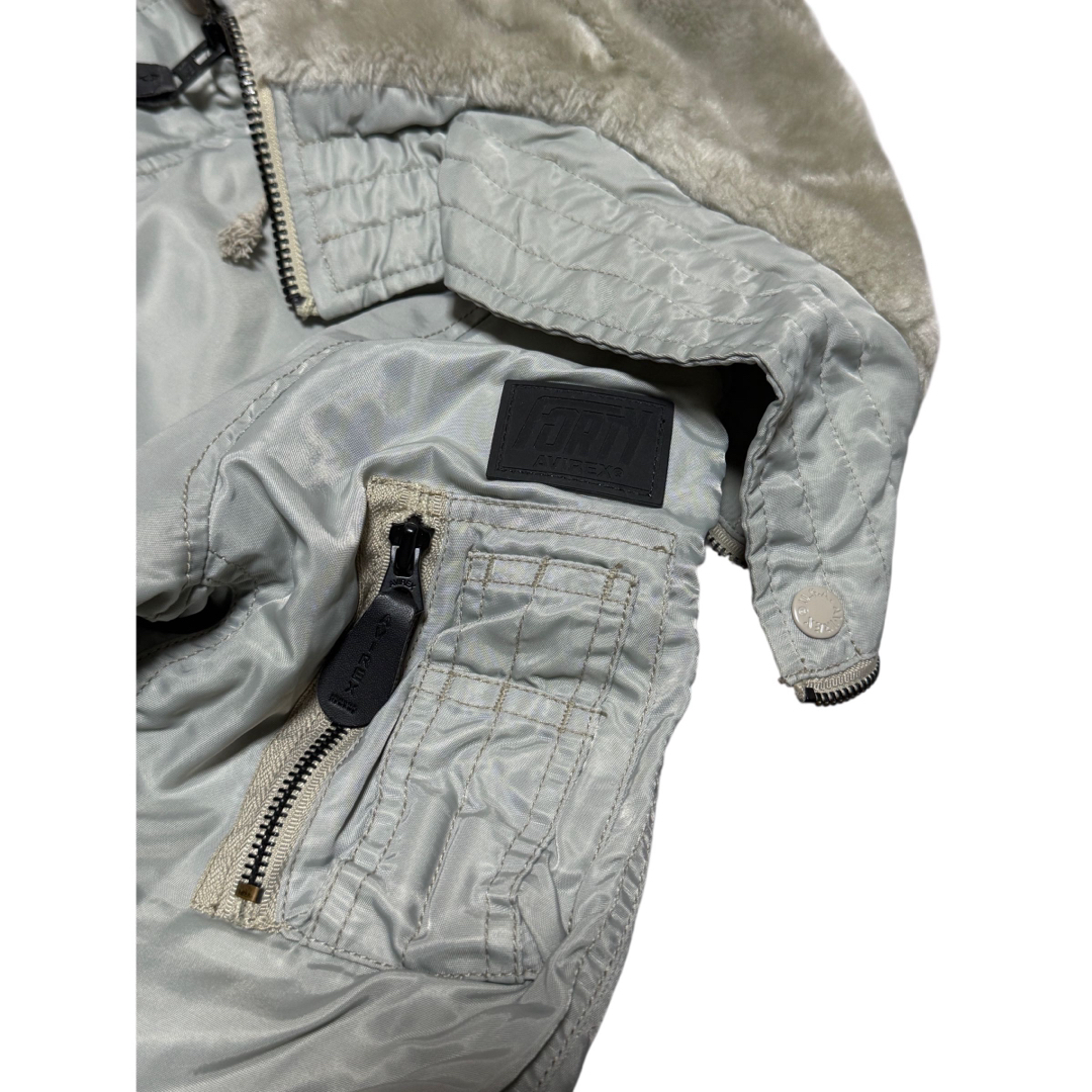 AVIREX - 希少 AVIREX N-2B シルバー フライトジャケット ミリタリー