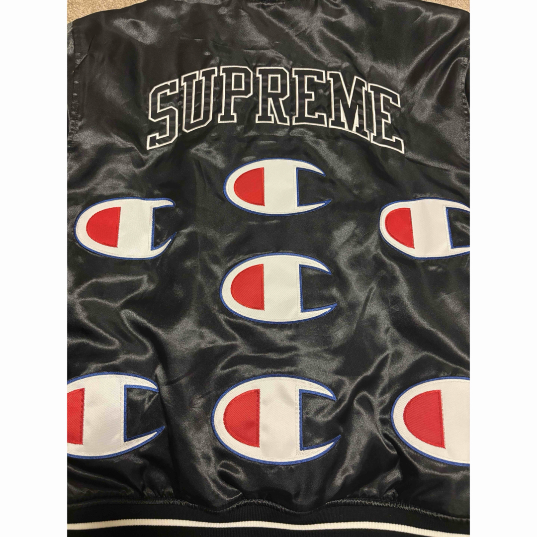 Supreme - ✨極希少・美品✨Supreme Champion 18AW サテンスタジャン L