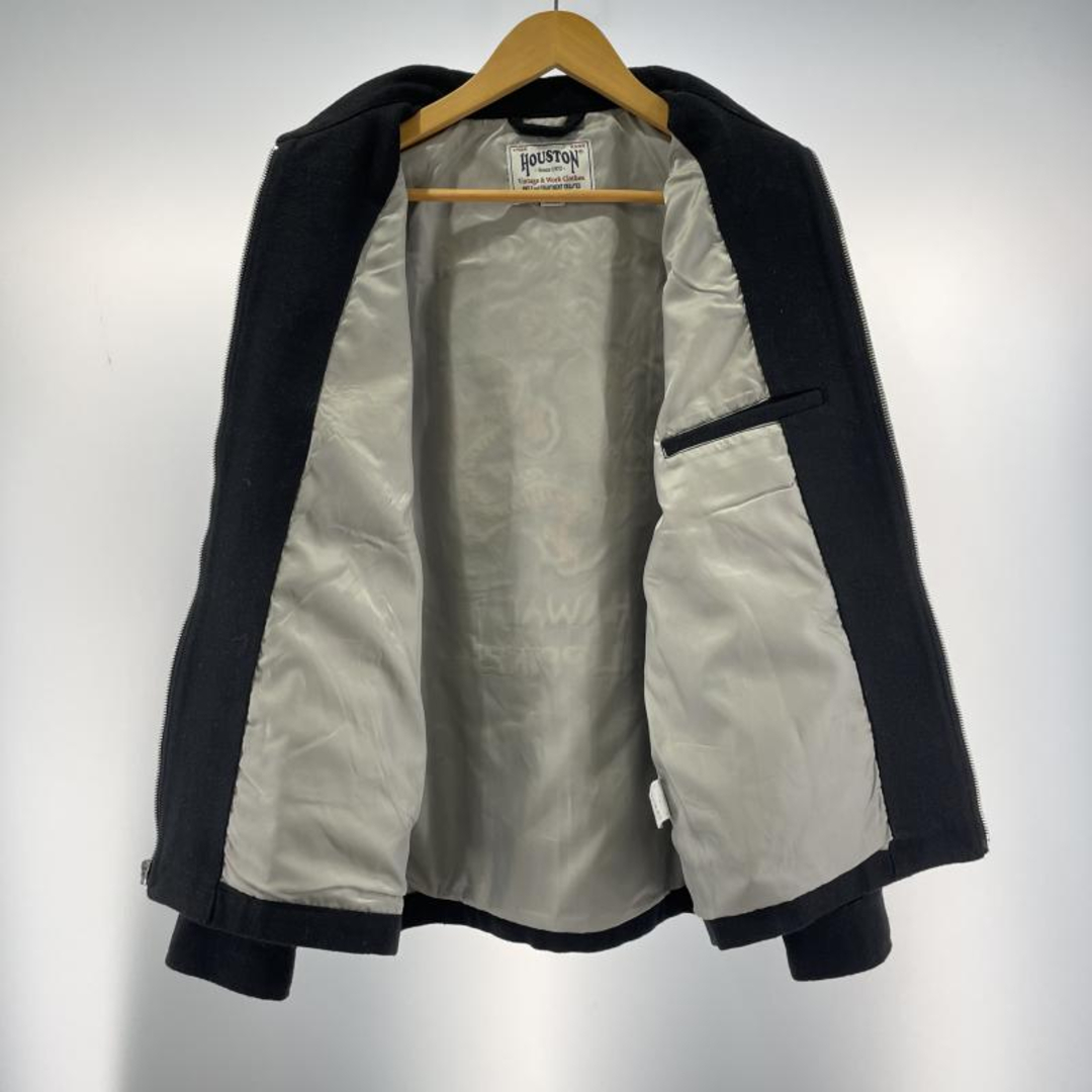 中古】HOUSTON MELTON TOUR JACKET DRAGON BLACK サイズL メルトン