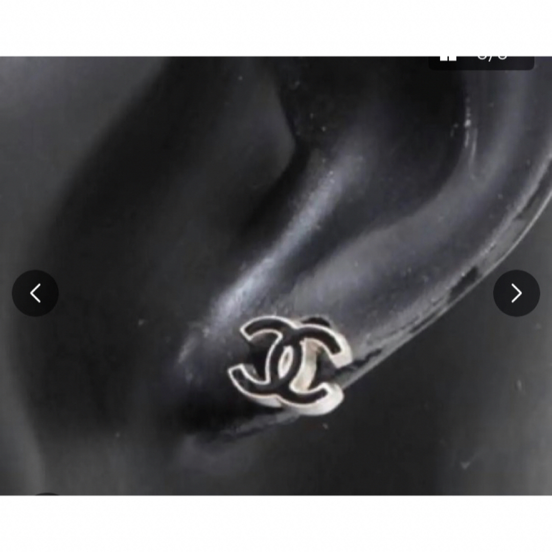 CHANEL - 極美品 CHANEL シャネル ピアス 片方のみ 正規品 ブラック