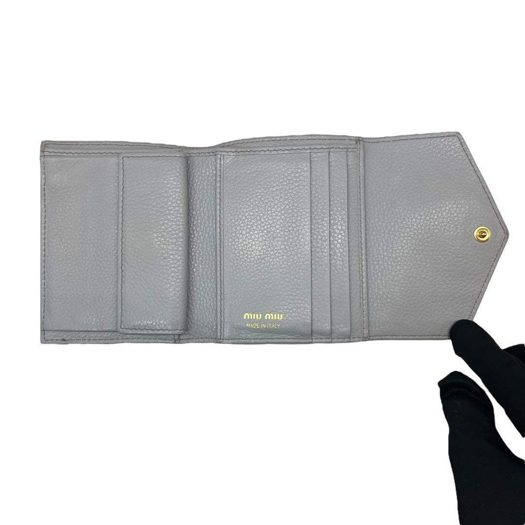 MIU MIU - レア✨ミュウミュウ 三つ折り財布 ヴィッテロダイノ ロゴ