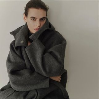 LE CIEL BLEU - 【極美品】ルシェルブルー Hooded Over COAT フード