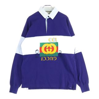 GUCCI - GUCCI ストライプ コットン ポロシャツ グッチ XL レシート