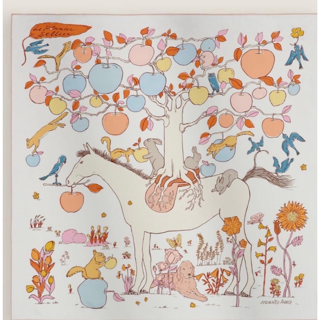 HERMES - 【新品・未使用】エルメス カレ90 ルポミエセリエ 2026SSの