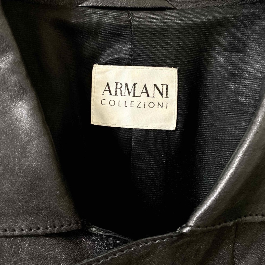 ARMANI COLLEZIONI - ARMANI COLLEZIONI レザージャケット 本革