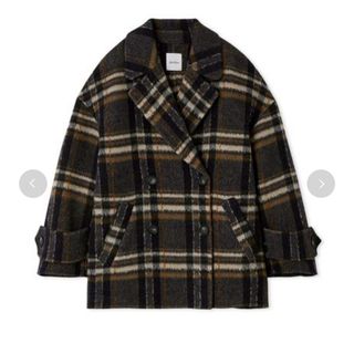 Mila Owen - silent 川口春奈さん着用 接結ハーフ丈Aラインコートの