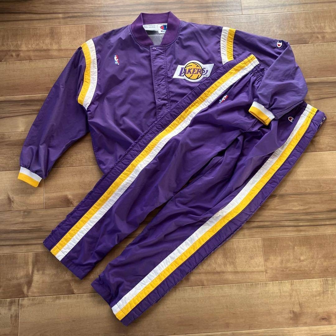 Champion - 【入手困難】 NBA 90s LAKERS レイカーズ セットアップ