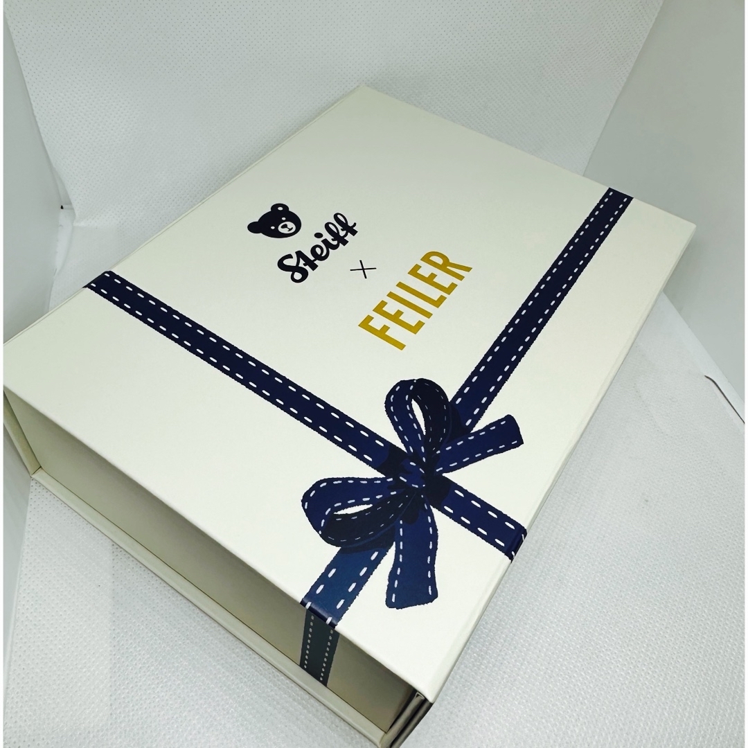 FEILER - FEILER シュタイフ テディベア ハンカチセット ブルー系 未