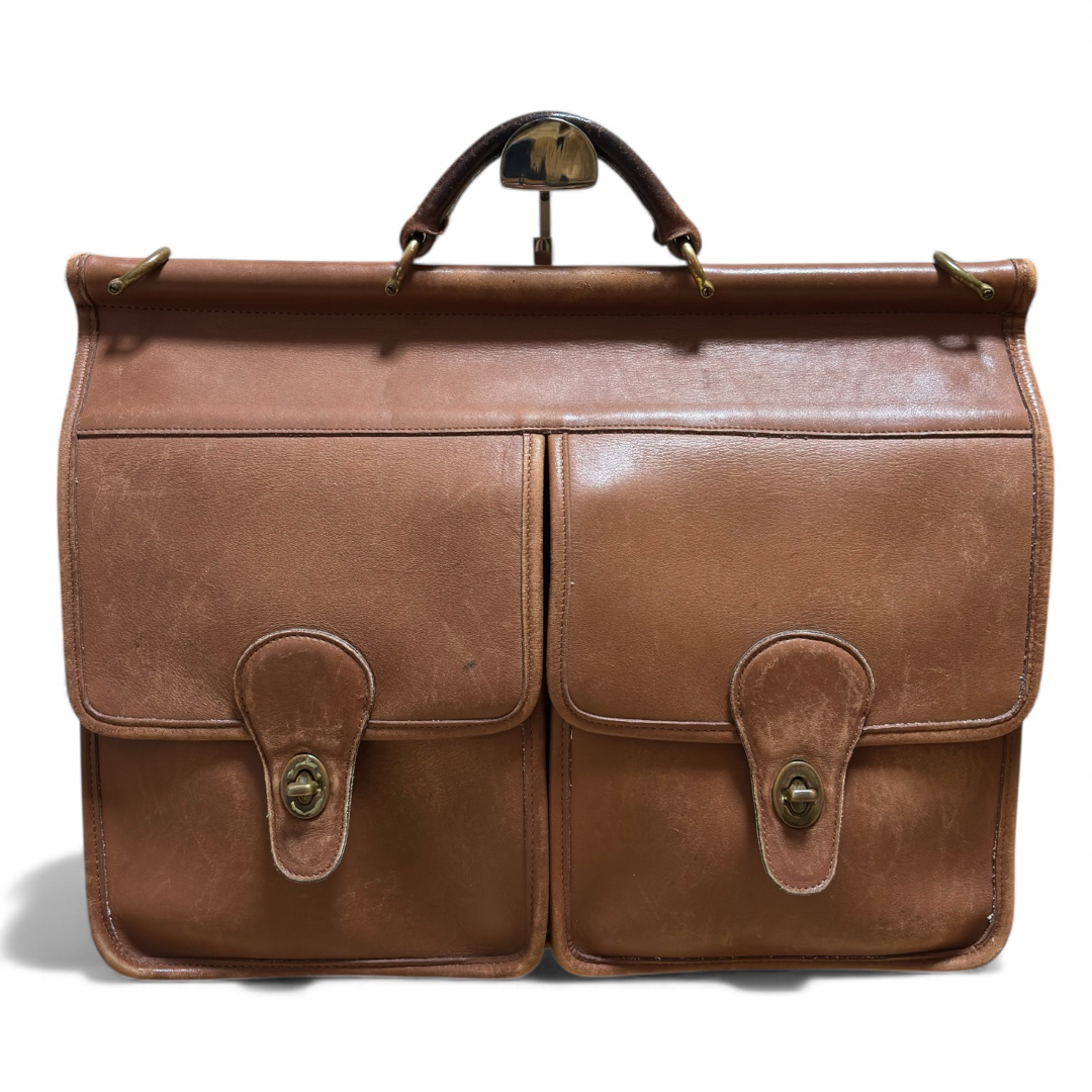 COACH オールドコーチ ブリーフケース ビジネス ブラウン ターンロック