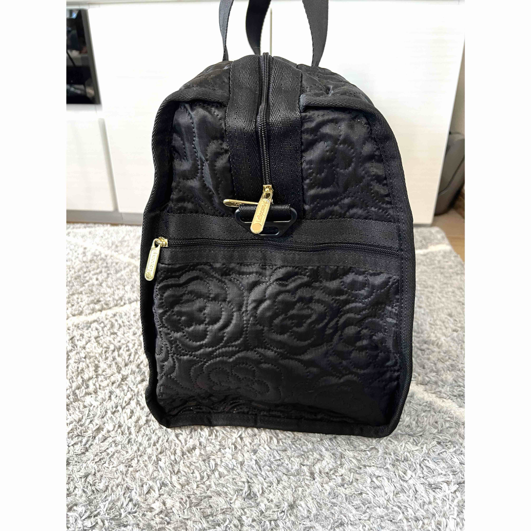 レスポートサック パフィーブロッサムズ ブラック花柄 ボストンバッグ