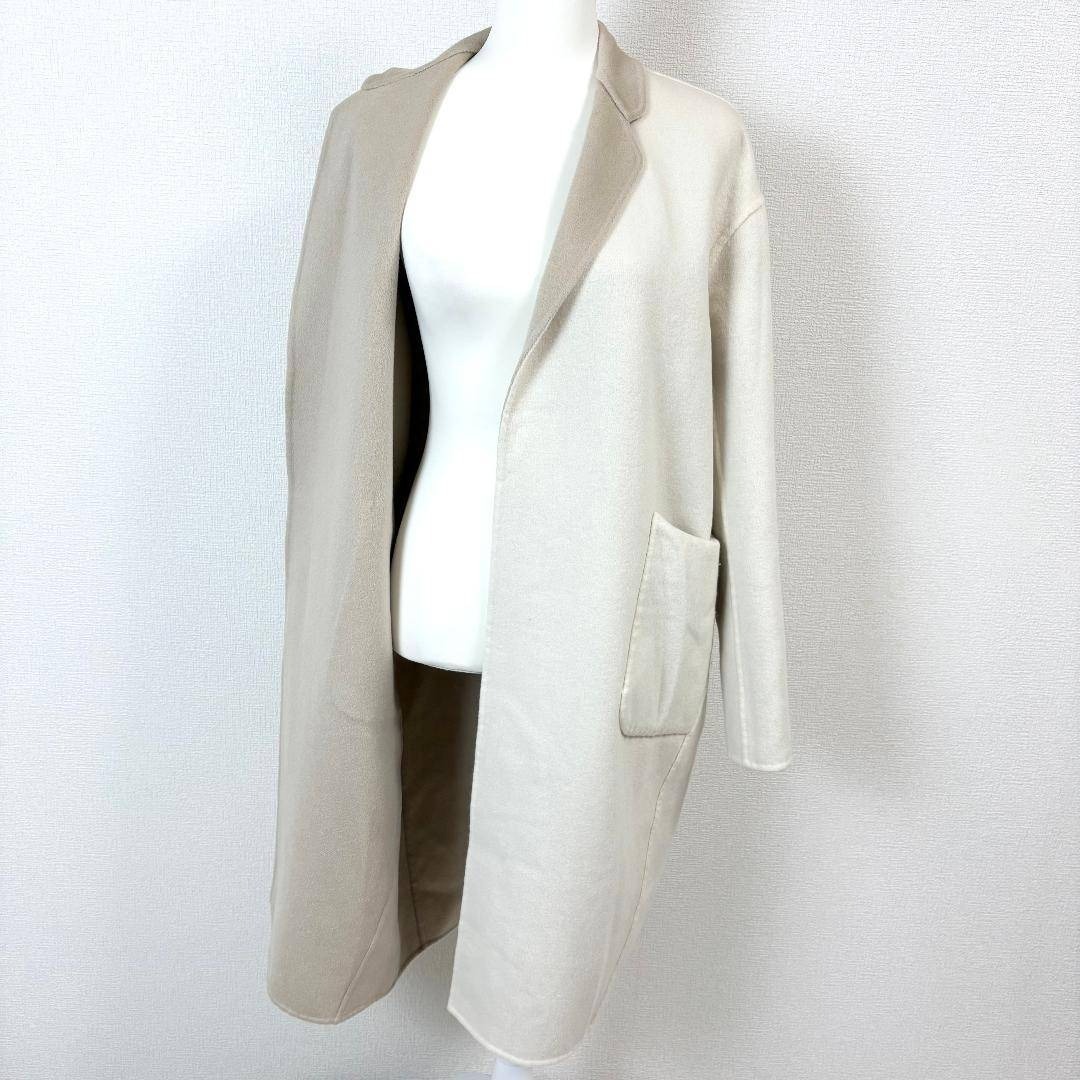 DAISY LIN FOXEY カシミヤコート リバーシブル F ベージュ×白の通販 by