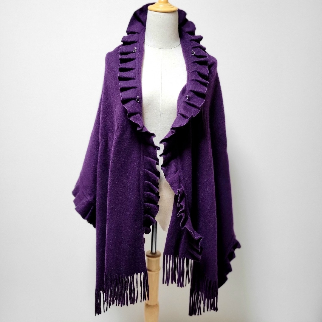 LANVIN - LANVIN ランバン ストール 紫 フリルの通販 by かみ's shop