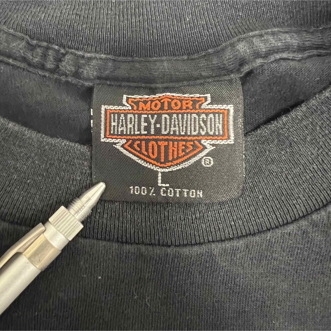 Harley Davidson - USA製 ハーレーダビットソン ブルーフレイム ロンT