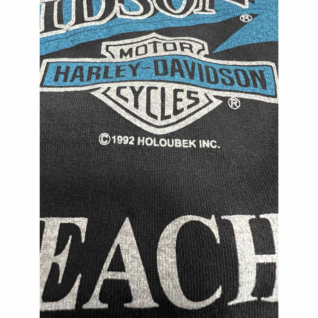 Harley Davidson - USA製 ハーレーダビットソン ブルーフレイム ロンT