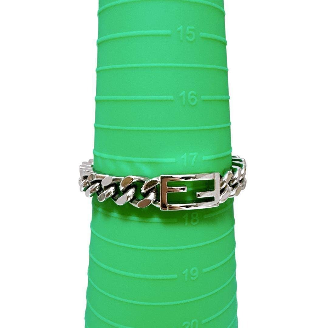 FENDI - FENDI フェンディ バゲット ブレスレット FFロゴ チェーン