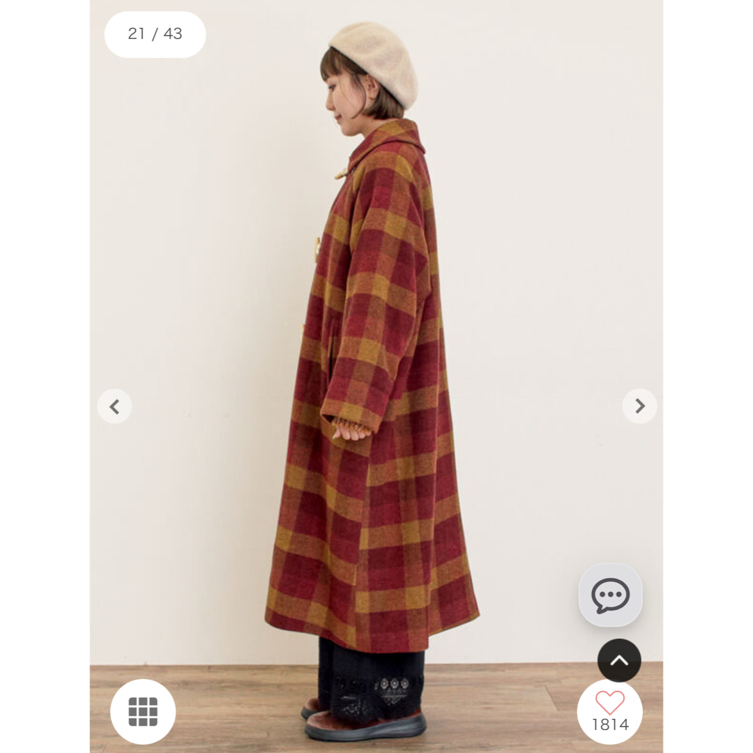 SM2 - サマンサモスモス タスマニアウール 2WAY襟ロングコート