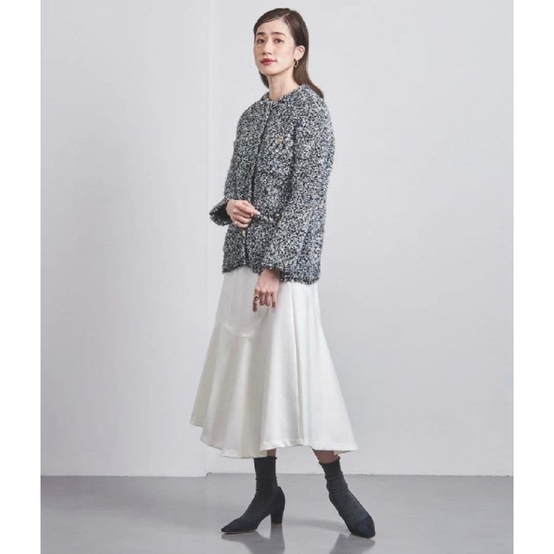 UNITED ARROWS - UNITED ARROWS ツイード メタルボタン カーディガンの