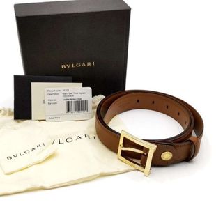BVLGARI - 【美品】 ブルガリ ベルト ロゴマニア サークルロゴ