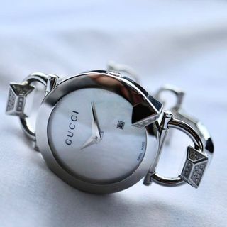 GUCCI - 【シニョーリア】GUCCI グッチ 時計 ダイヤモンドベゼル