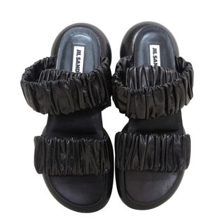 JIL SANDER - 最終処分セール‼️JIL SANDER イエロー ファー サンダル