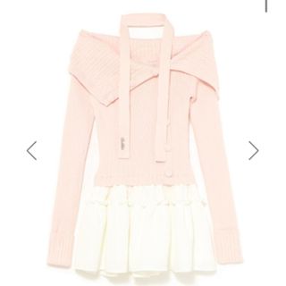 Bubbles - bubbles オープンネックニットワンピースの通販 by みー's