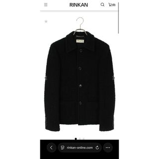 SAINT LAURENT - 美品 サンローラン ボーダーモヘヤロングカーディガン